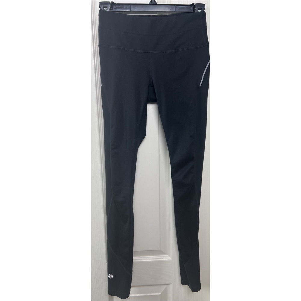 Athleta Leggings Women XXS Black Polartec Power Stretch Performance Athletic A33